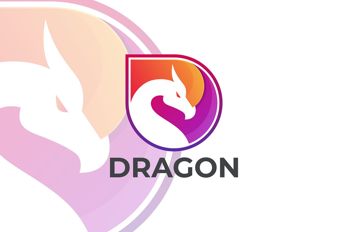 Dragon Gradient Colorful Style., a Branding & Logo Template by ModalTampang