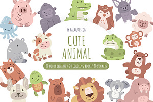 Animal Friends Clipart, an Animal Illustration by Palau