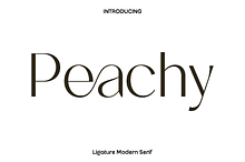 Peachy - Ligature Modern Serif