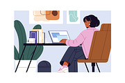 Woman's daily routine, lifestyle set, a Person Illustration by PaperTrident (Thumbnail 7 of 13)