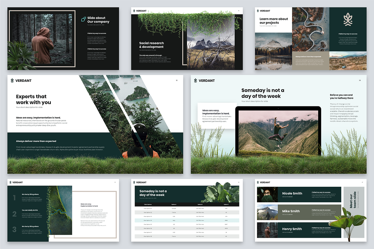 Verdant - Powerpoint Template, a Presentation Template by Reshapely (Photo 2 of 5)