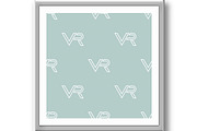 Seamless Vector Pattern With VR, a Pattern Graphic by FineArtStudio (Thumbnail 3 of 3)