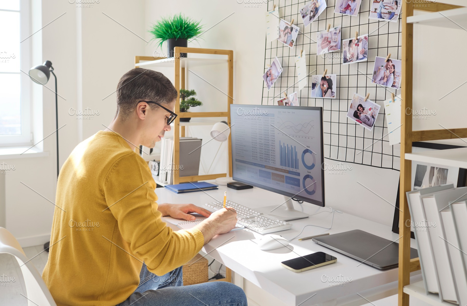 Man Analyzing Finances at Home, a Person Photo by StudioRomantic