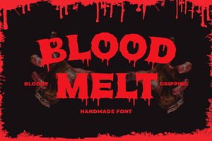 Blood Melt - Horror Hisplay, a Serif Font by Brand_Hero