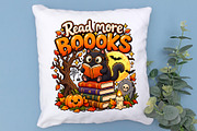 Halloween Reading Cat Book Lover PNG, an Object Graphic by Zahyl Studio (Thumbnail 7 of 7)