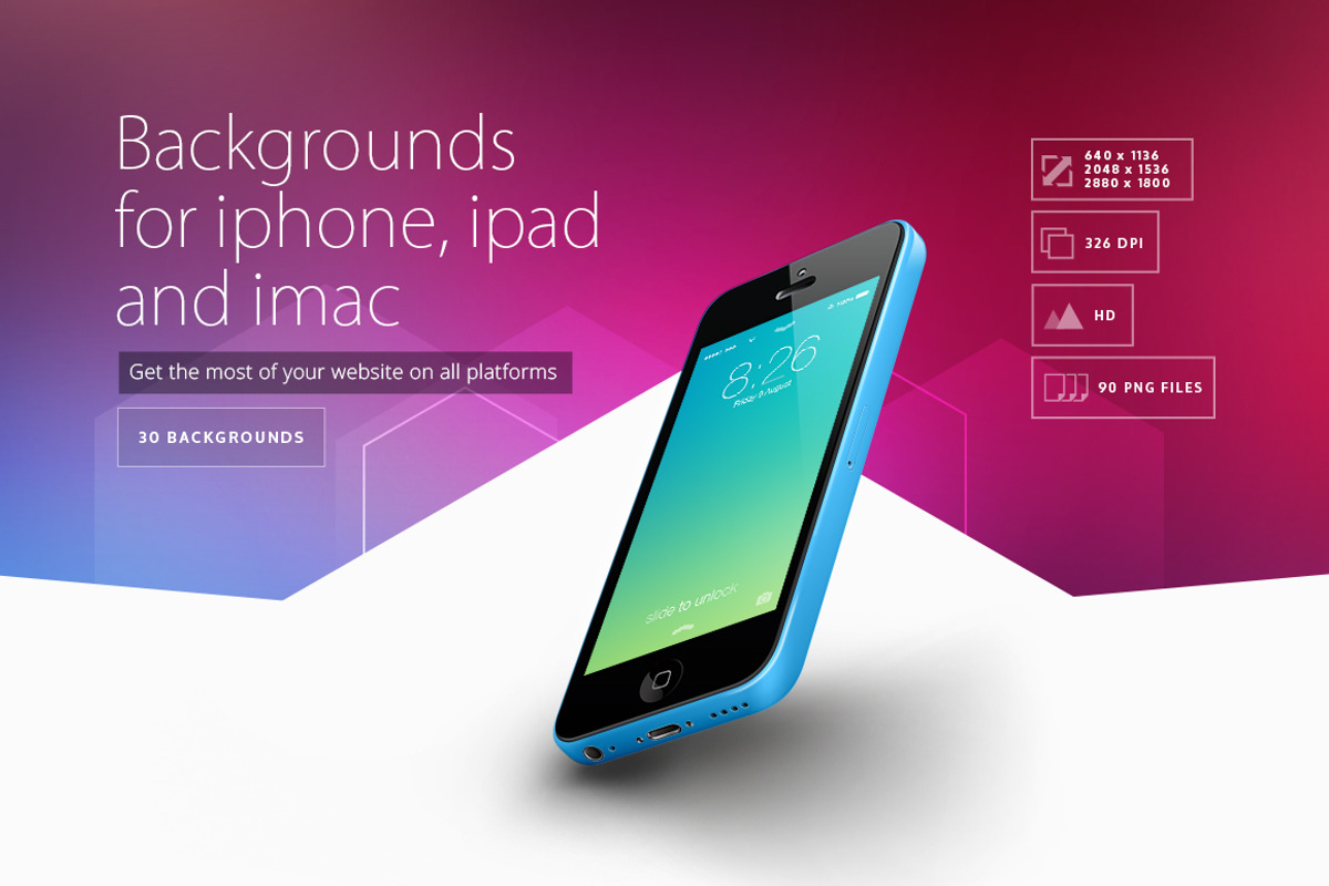 30 Backgrounds - iphone, ipad & imac preview 5