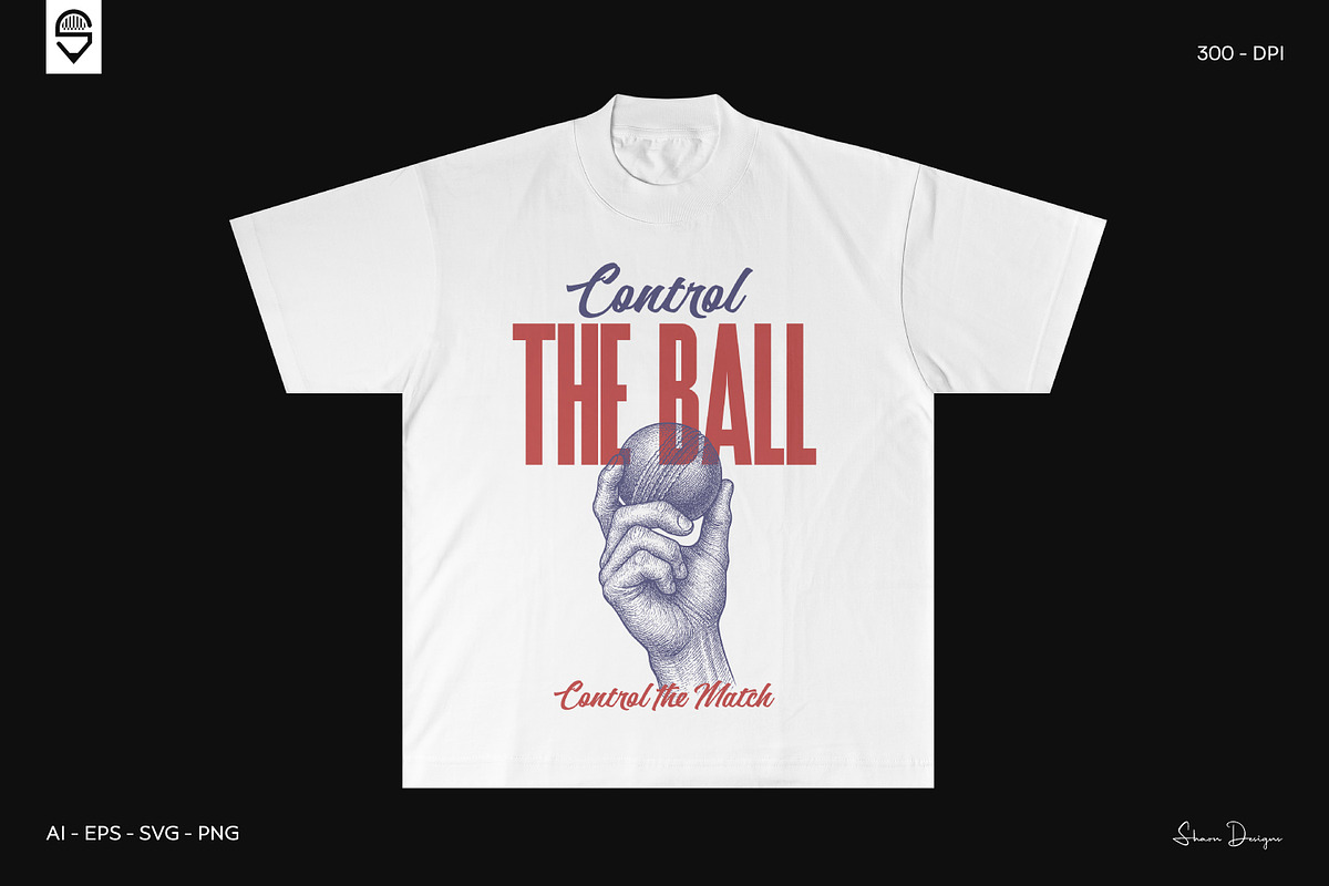 Motivational Cricket Sports T-Shirt, a Sport Illustration by shaondesigns (Photo 3 of 6)