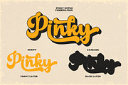 Pinky Retro, a Script Font by Soft Creative (Thumbnail 6 of 9)