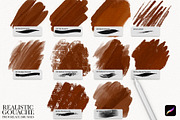 Realistic Gouache Procreate Brushes, a Brush Add-On by owlasya (Thumbnail 3 of 8)