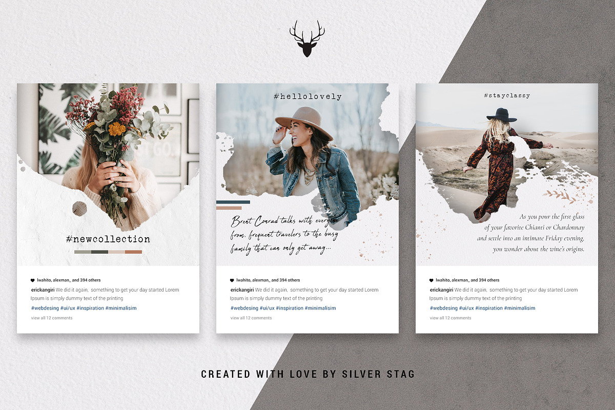 #InstaLove Instagram Posts & Stories, a Social Media Template by SilverStag Type Foundry (Photo 8 of 21)