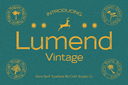 Lumend Vintage – Sans Serif Stamp, a Sans Serif Font by Craft Supply Co. (Thumbnail 1 of 8)