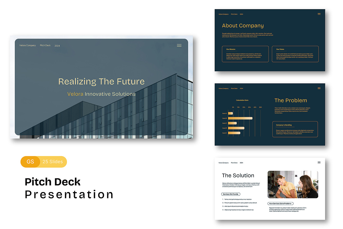 Pitch Deck Google Slide Presentation, a Presentation Template by Siska Arista (Photo 2 of 5)