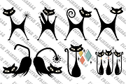 Atomic Cat Clipart, Mid Century SVG, an Object Graphic by Blynn Pippen (Thumbnail 4 of 10)