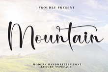 Mountain | Script Font