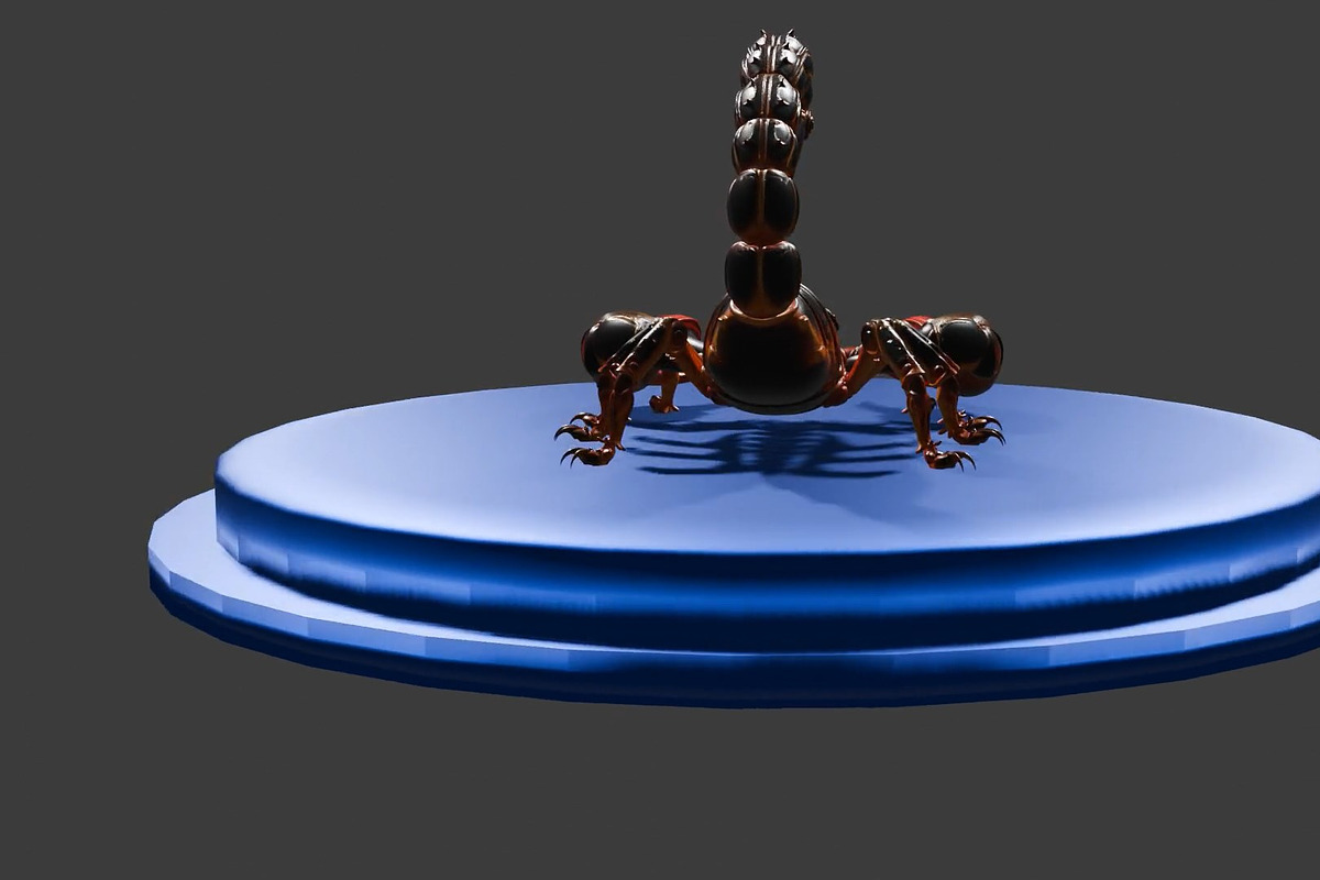 Crimson Steel Scorpion, an Animal 3D Model by Temer (Photo 2 of 5)