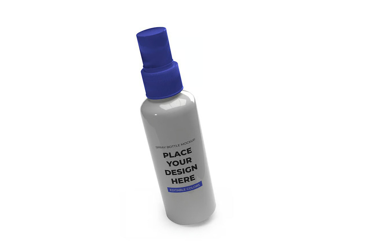 Pump Spray Bottle Mockup Template, a Packaging Mockup by DesignRushMarket (Photo 5 of 11)