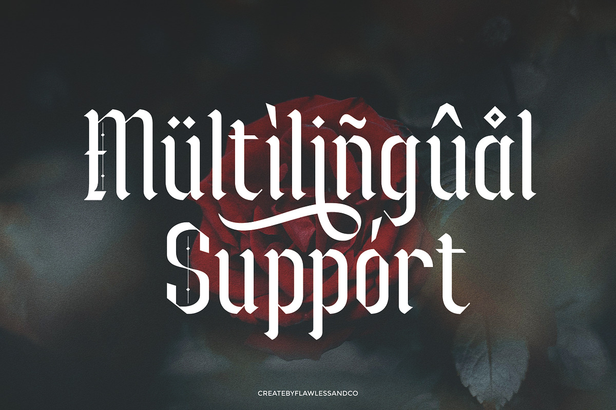 Blackmist - Blackletter Font, a Blackletter Font by Flawless And Co (Photo 10 of 10)