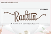 Radetta, a Script Font by PollemSt (Thumbnail 2 of 10)
