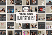 Hairstylist Instagram Template, a Social Media Template by Kalubuak (Thumbnail 1 of 10)