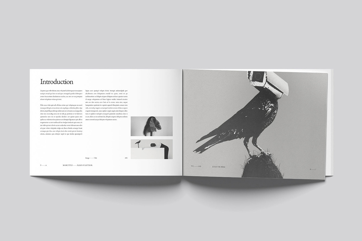 Book Title Layout Design Landscape, a Brochure Template by DesignCrest (Photo 7 of 22)