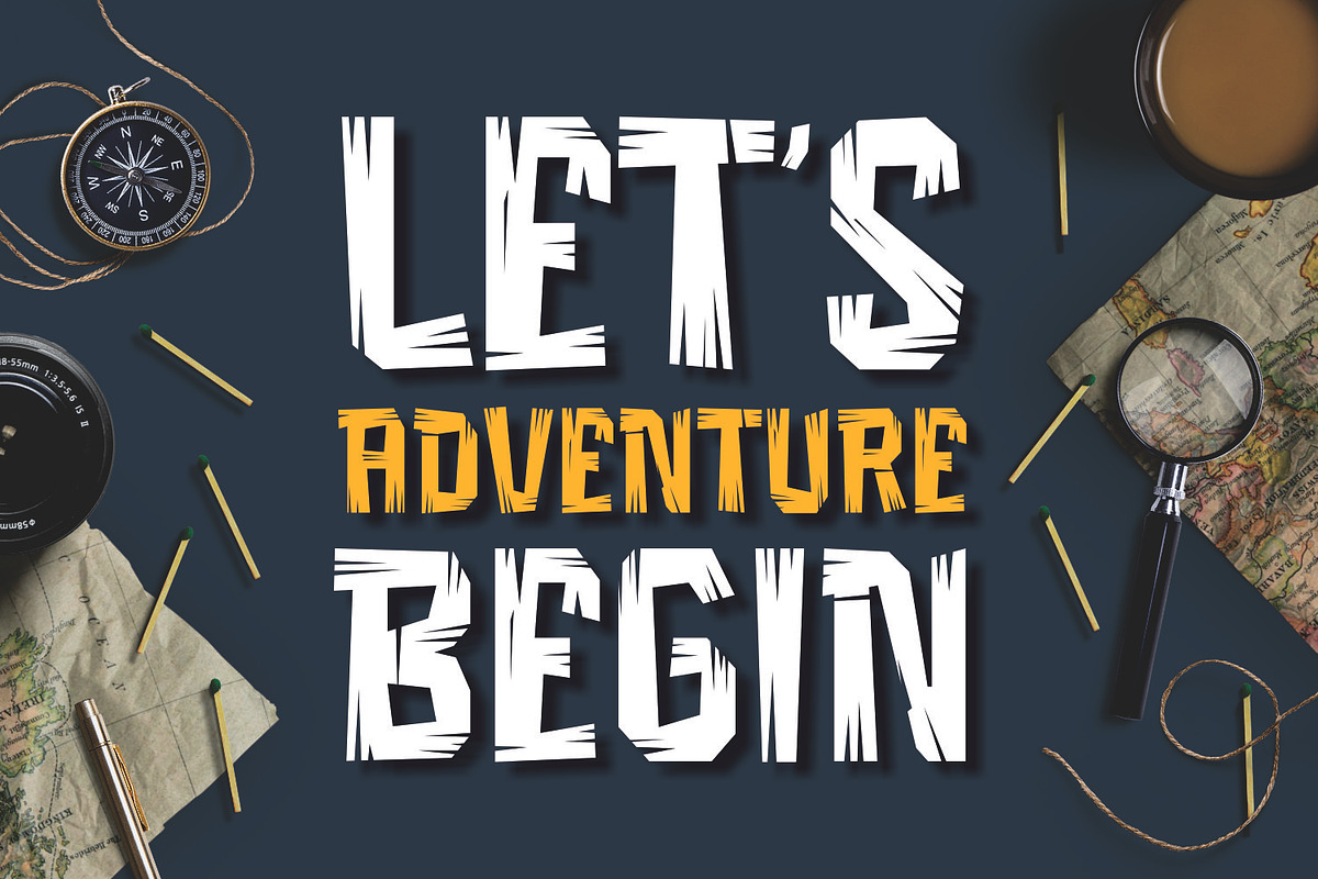 Roughty - Decorative Playful Font, a Handwritten Font by Imoodev (Photo 3 of 4)