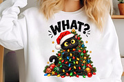 Funny Black Cat Christmas PNG, a Work Illustration by SinaCreation (Thumbnail 5 of 6)