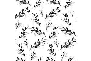 Simple black and white seamless, a Texture Illustration by okskukuruza