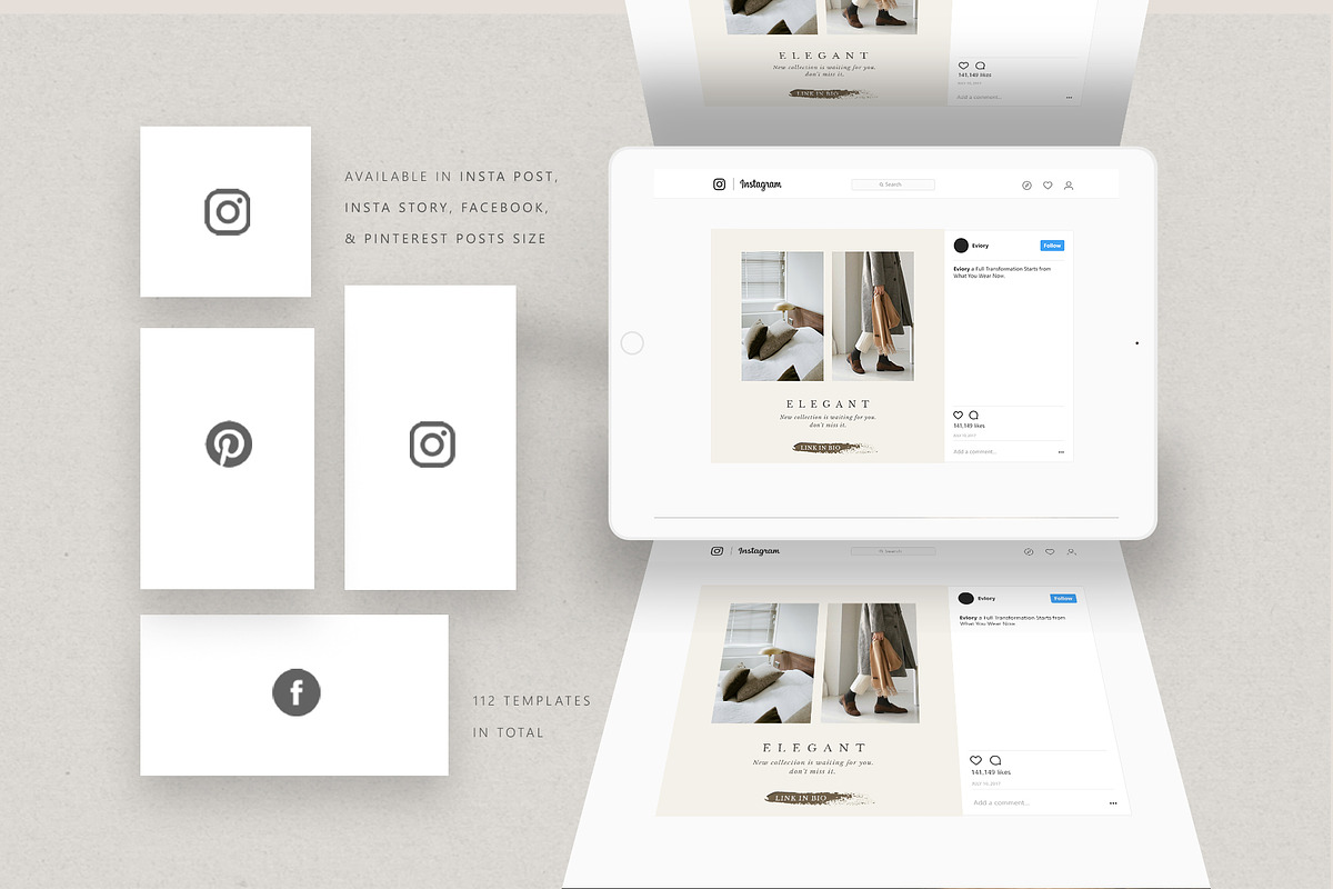 PS & Canva Amelie - Social Media, a Social Media Template by Eviory (Photo 13 of 18)