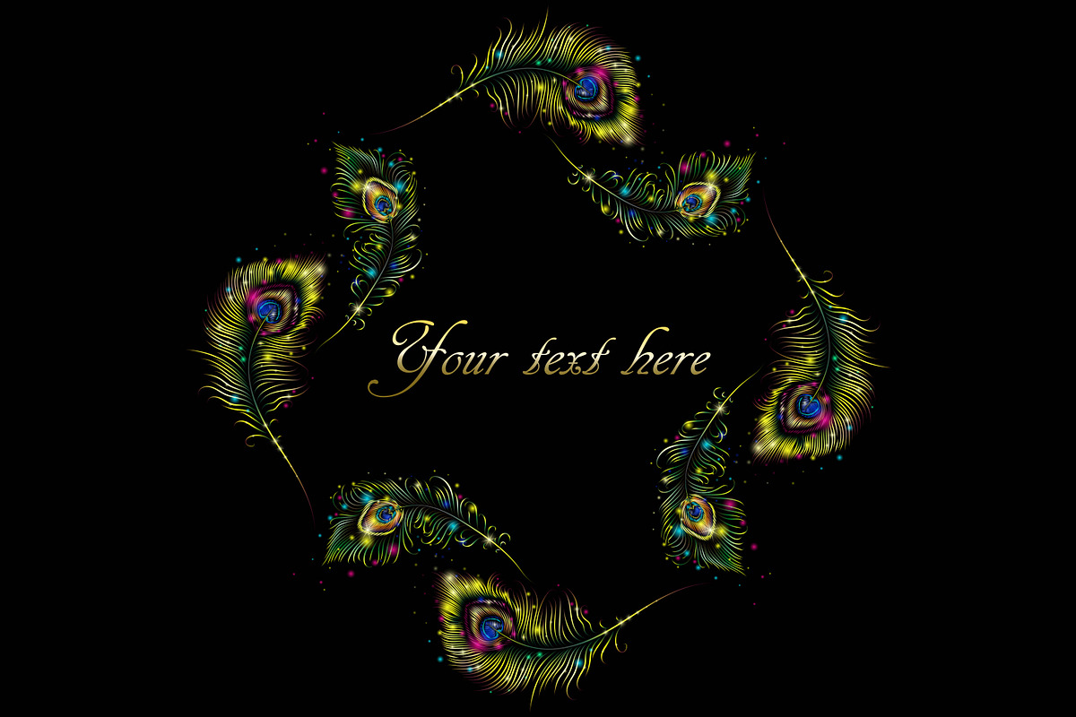 Diamonds in peacock feathers, an Object Graphic by artabramova (Photo 5 of 9)