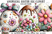 Whimsical Easter Egg Clipart, an Illustration by OK Design (Thumbnail 1 of 6)