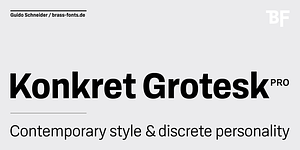 BF Konkret Grotesk Pro