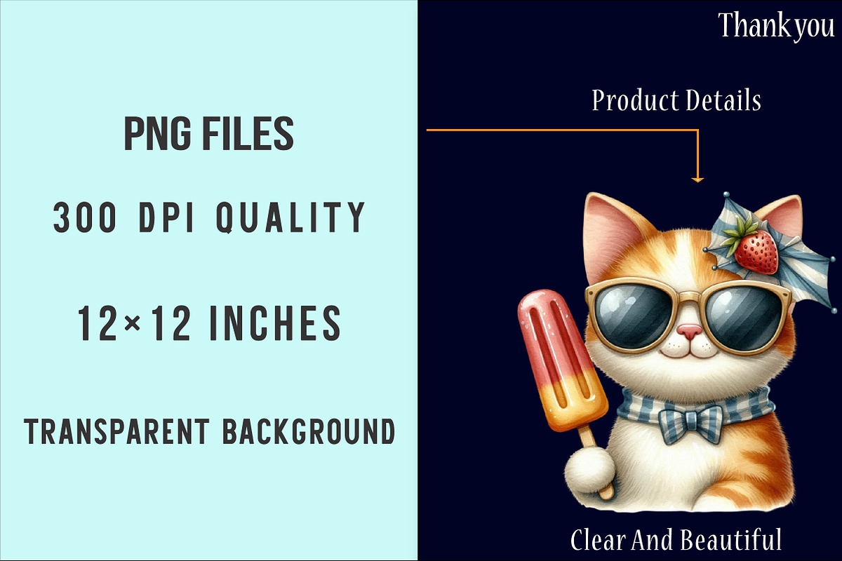 Funny Quirky Cats Clipart, an Illustration by SinaCreation (Photo 4 of 5)