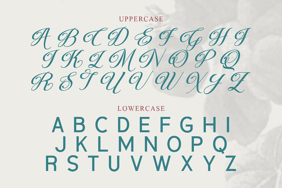 Flowery Unique Sans Serif Font, a Sans Serif Font by Luna Shop (Photo 2 of 7)