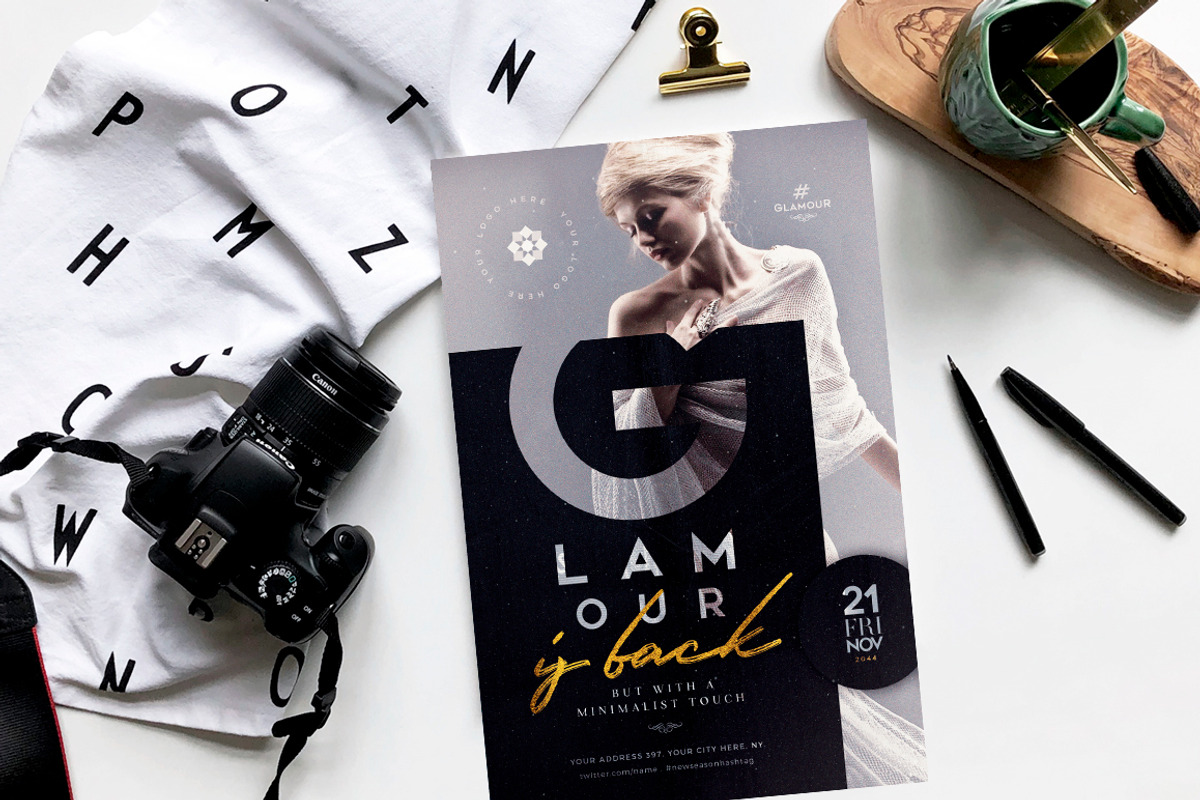 Glamour Is Back Flyer + Instagram, a Flyer Template by Touringxx Creative Studio (Photo 2 of 3)