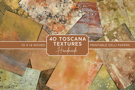 40 Toscana Textures, Gelli Scans, a Texture Graphic by Iconogenic