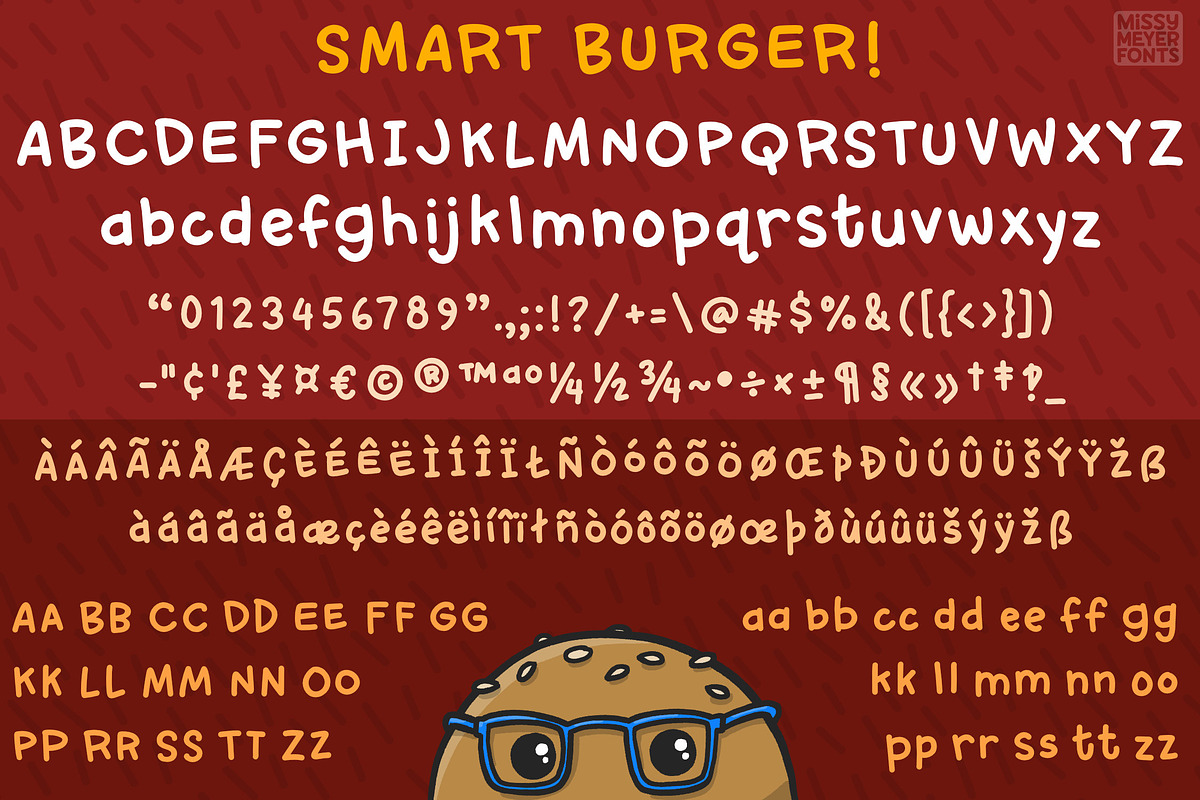 Smart Burger: a fun handwriting font, a Handwritten Font by Missy Meyer (Photo 2 of 8)