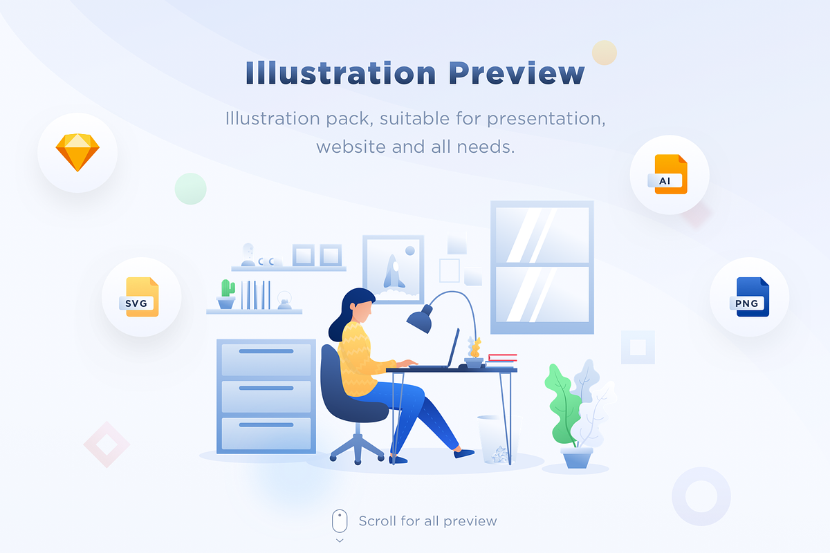 Startup Illustration Pack, a Templates & Theme by Designspace (Photo 6 of 6)