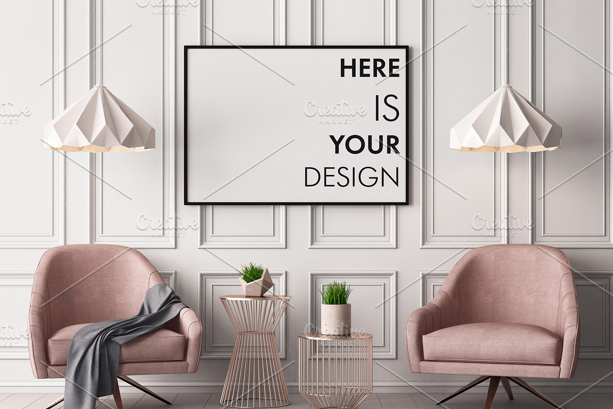 Mockups posters in the interior, a Household Mockup by FilL239 (Photo 10 of 15)
