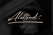 Alletind | Natural Signature Font, a Script Font by gracetype_studio (Thumbnail 1 of 12)