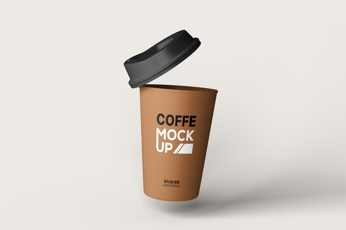 Coffe cup mockup sets, a Cups & Container Mockup by LOGTURNAL (Photo 2 of 4)