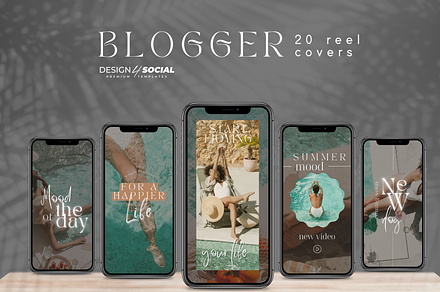 Blogger Reel Cover Templates