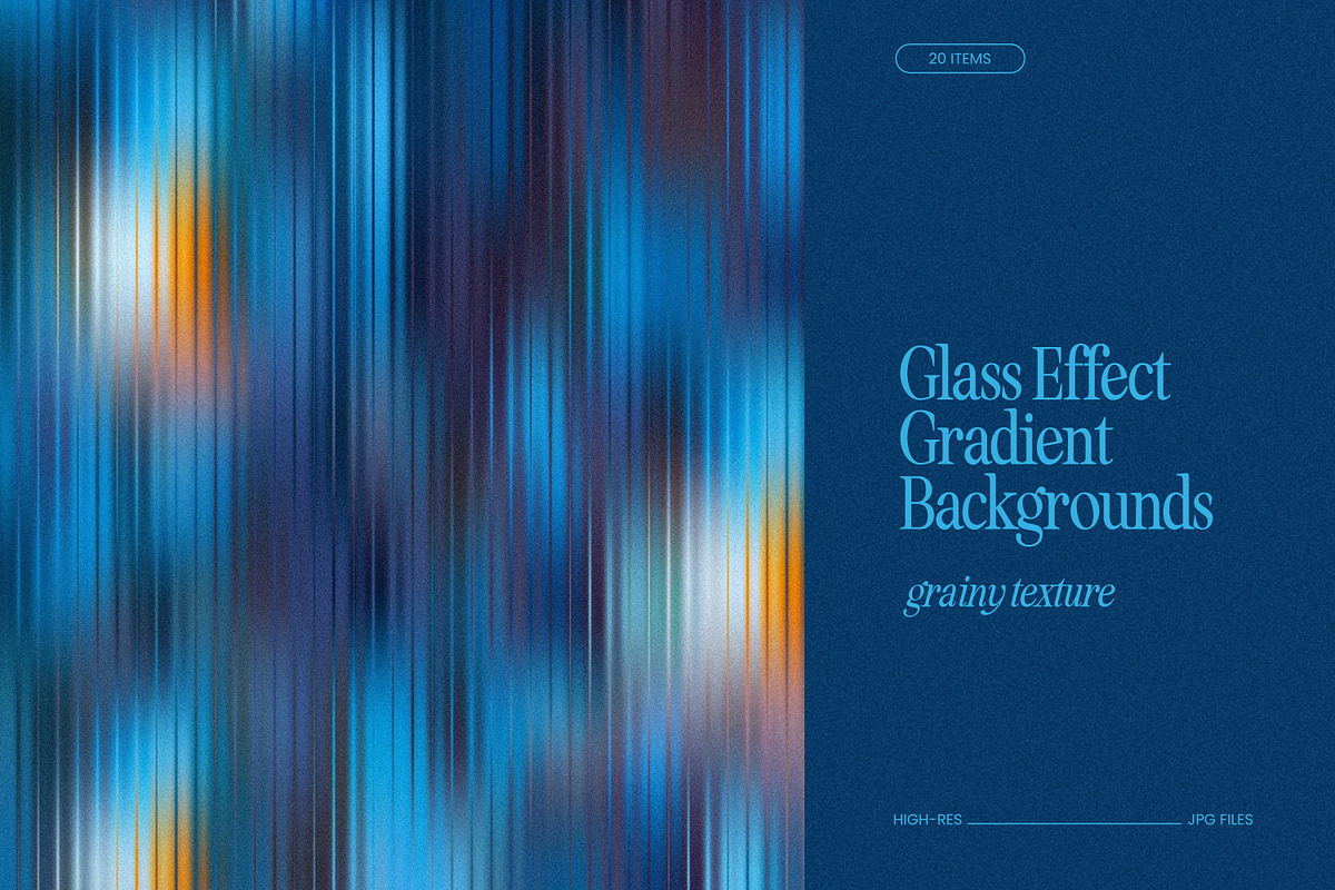 Fractal Glass Grainy Gradients, a Background Graphic by May Motif