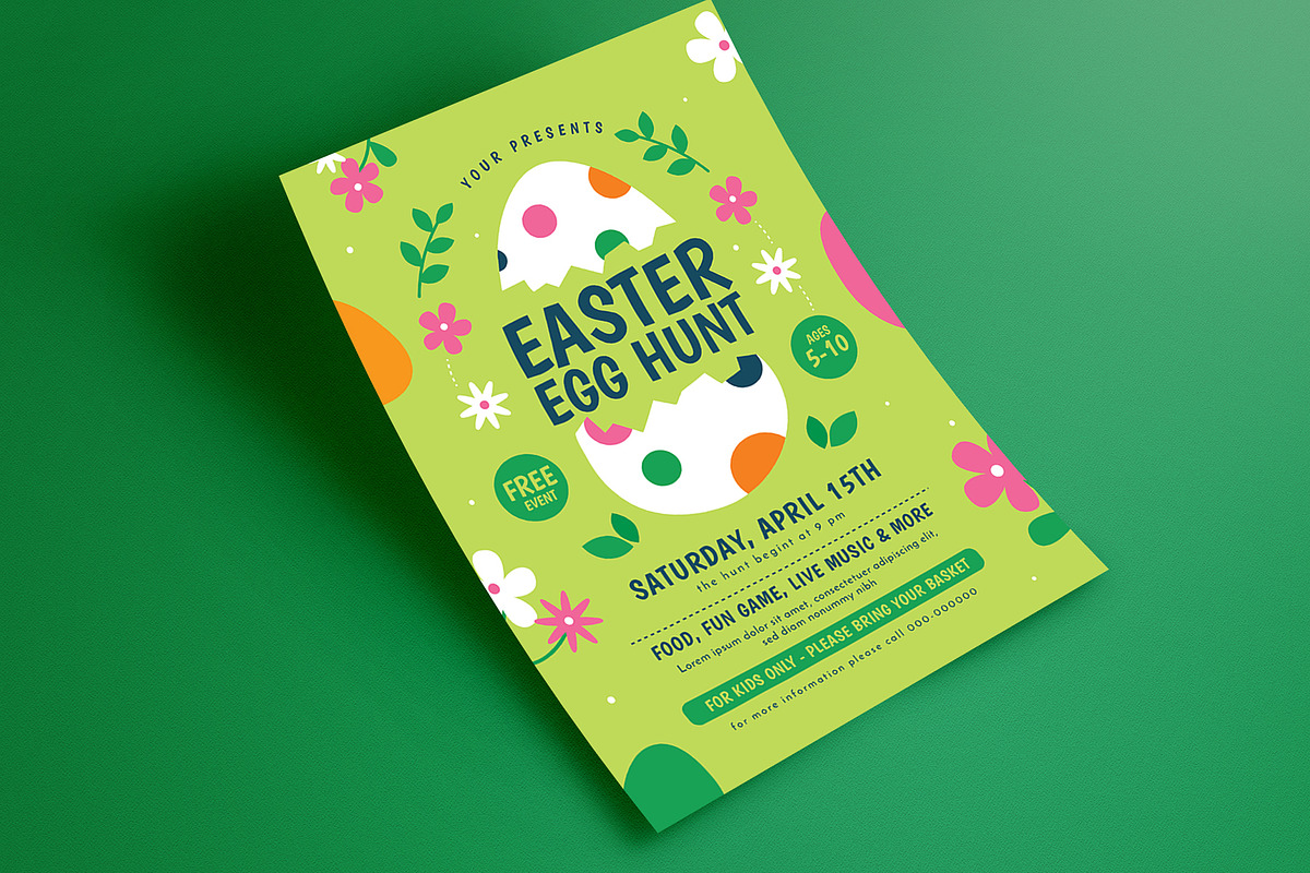 Easter Egg Hunt Event Flyer, a Flyer Template by Guuver (Photo 2 of 3)