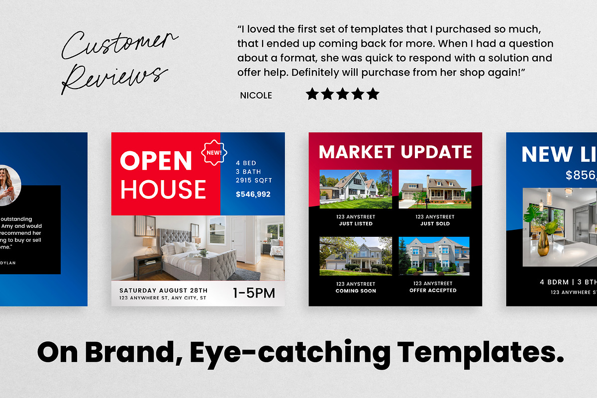 Realtor Instagram Canva Templates, a Social Media Template by Galaxybomb (Photo 8 of 10)