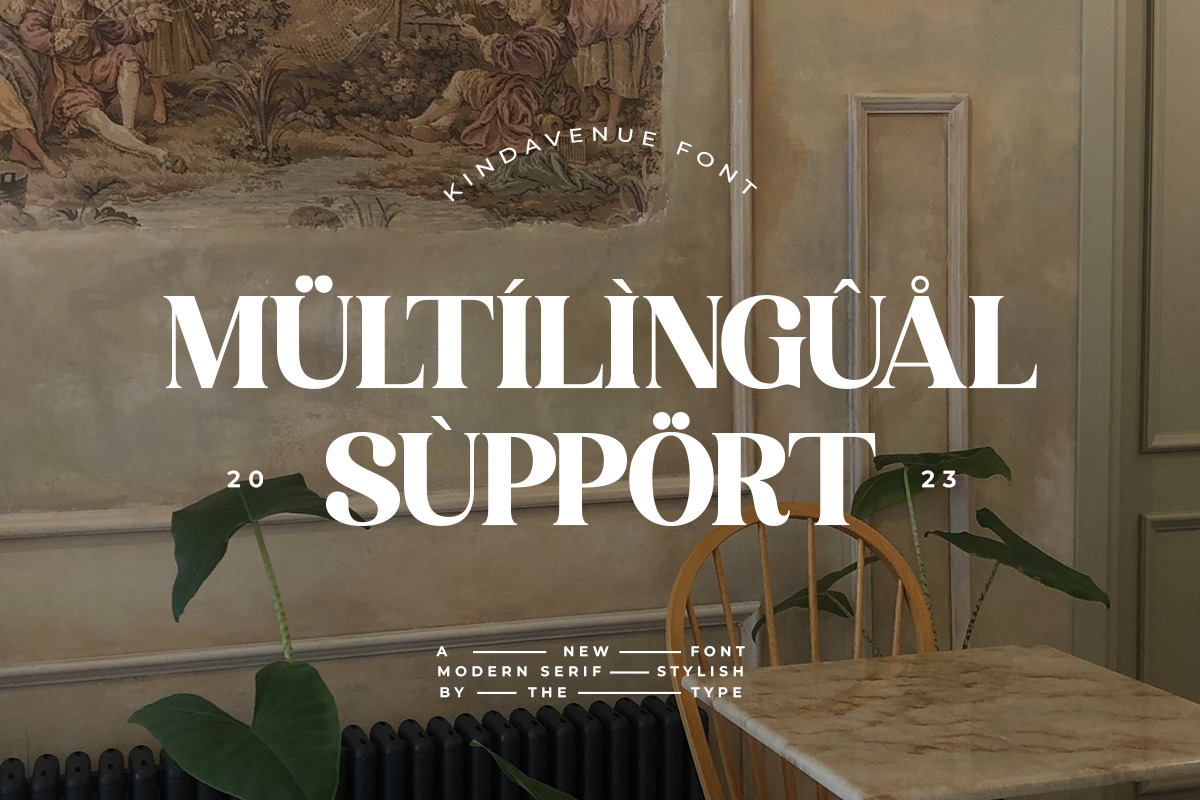 Kind Avenue - Stylish Retro Font, a Serif Font by The_Type (Photo 10 of 12)