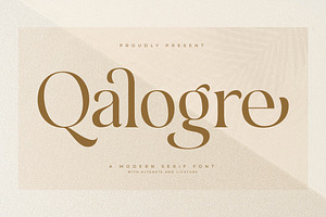 Qalogre Modern Serif Font