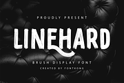 Linehard – Bold Brush Display Font, a Handwritten Font by overlaytemplates (Thumbnail 1 of 5)