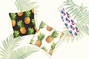 Pattern with pineapples., a Pattern Graphic by Anna Smirnova (Thumbnail 3 of 3)