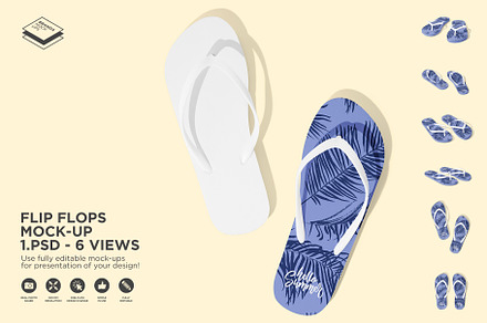 Flip Flops Mock-up, an Apparel Mockup by Branda Keeps