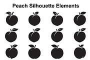 Peach Leaf Silhouette Collection, an Object Graphic by Designer_Momina (Thumbnail 1 of 3)